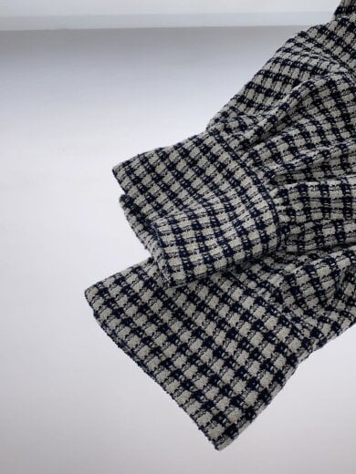 商品画像：バリエトレンチナローワンピース/0/アクリル/BLK/チェック/SWFO231078 6