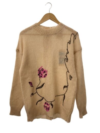 商品画像：ニット・セーター(薄手)/40/モヘア/BEG/花柄/GCMD0247PQUFU186 1