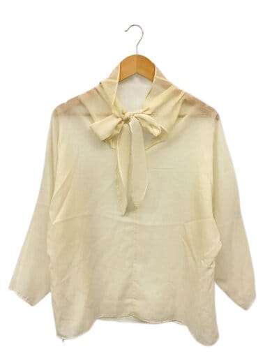 商品画像：長袖ブラウス/0/ウール/BEG 1