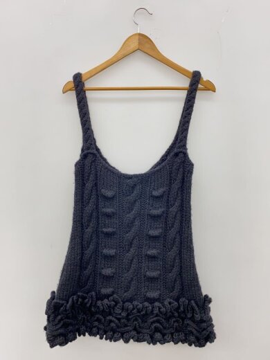 商品画像：ニットベスト(厚手)/38/ウール/BLK 2