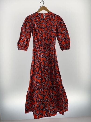 商品画像：蝶柄/ワンピース/XS/コットン/ORN/総柄 2