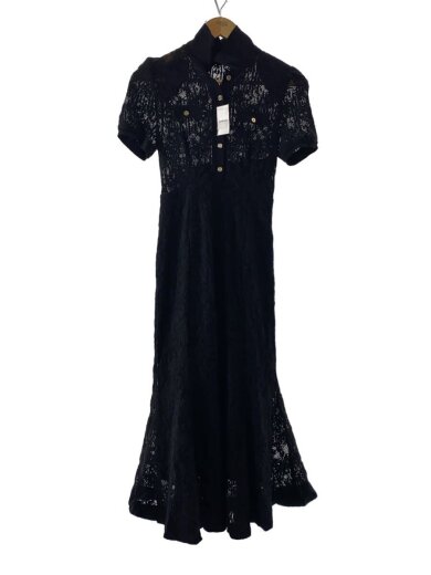 商品画像：長袖ワンピース/O/ナイロン/BLK 1