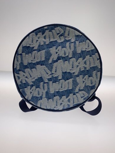 商品画像：fat tip jacquard denim backpack/コットン/BLU/総柄 4