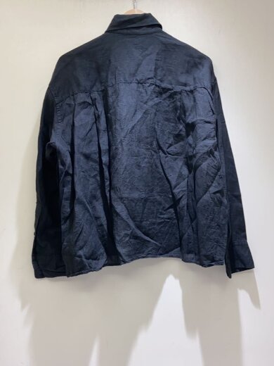 商品画像：長袖シャツ/リネン/BLK 2