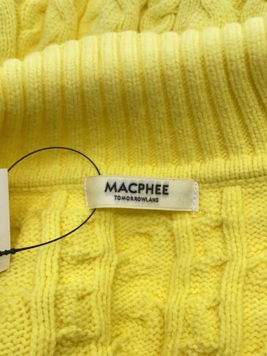 商品画像：25SS/ハイブリッドコットンケーブルポロプルオーバー/S/コットン/YLW/12-02-51-02005 3