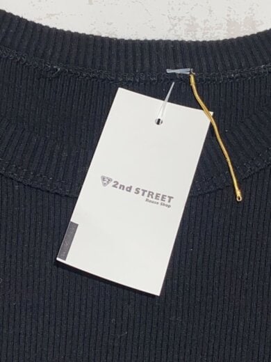 商品画像：リブニット/ニット・セーター(薄手)/--/コットン/BLK/無地/25-070-500-7050-3-0 4