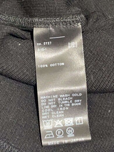 商品画像：リブニット/ニット・セーター(薄手)/--/コットン/BLK/無地/25-070-500-7050-3-0 5