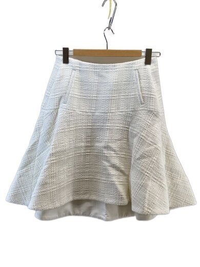 商品画像：MERMAID FLARE MINI SK TWEED/スカート/2/コットン/WHT/MB221-6007// 1