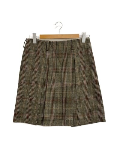 商品画像：LOW WAIST TUCK SK GLEN CHECK/スカート/1/ウール/GRY/MB224-6017// 1