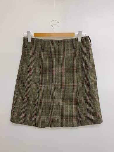 商品画像：LOW WAIST TUCK SK GLEN CHECK/スカート/1/ウール/GRY/MB224-6017// 2