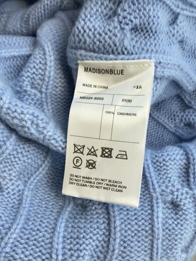 商品画像：CRASHED CABLE KNIT SK/スカート/1/カシミア/BLU/MB224-8003// 5