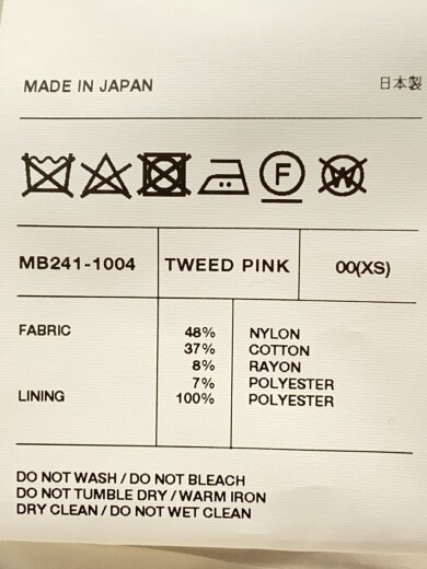 商品画像：SLEEVELESS  BOXY JK F.TWEED/ベスト/0/ナイロン/PNK/MB241-1004// 4