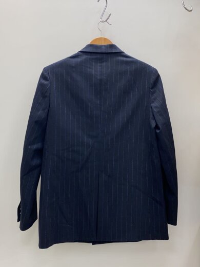 商品画像：DOUBLE BREASTED PINSTRIPE JACKET/36/ウール/NVY/ストライプ/24AMSJK04 2