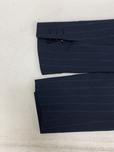 商品画像：DOUBLE BREASTED PINSTRIPE JACKET/36/ウール/NVY/ストライプ/24AMSJK04 6
