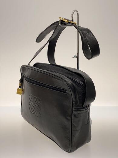 画像：LOEWEショルダーバッグ/レザー/BLK2