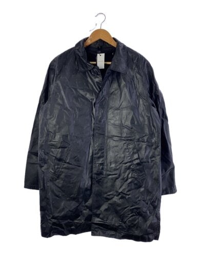 商品画像：ステンカラーコート/XL/コットン/BLK/無地 1