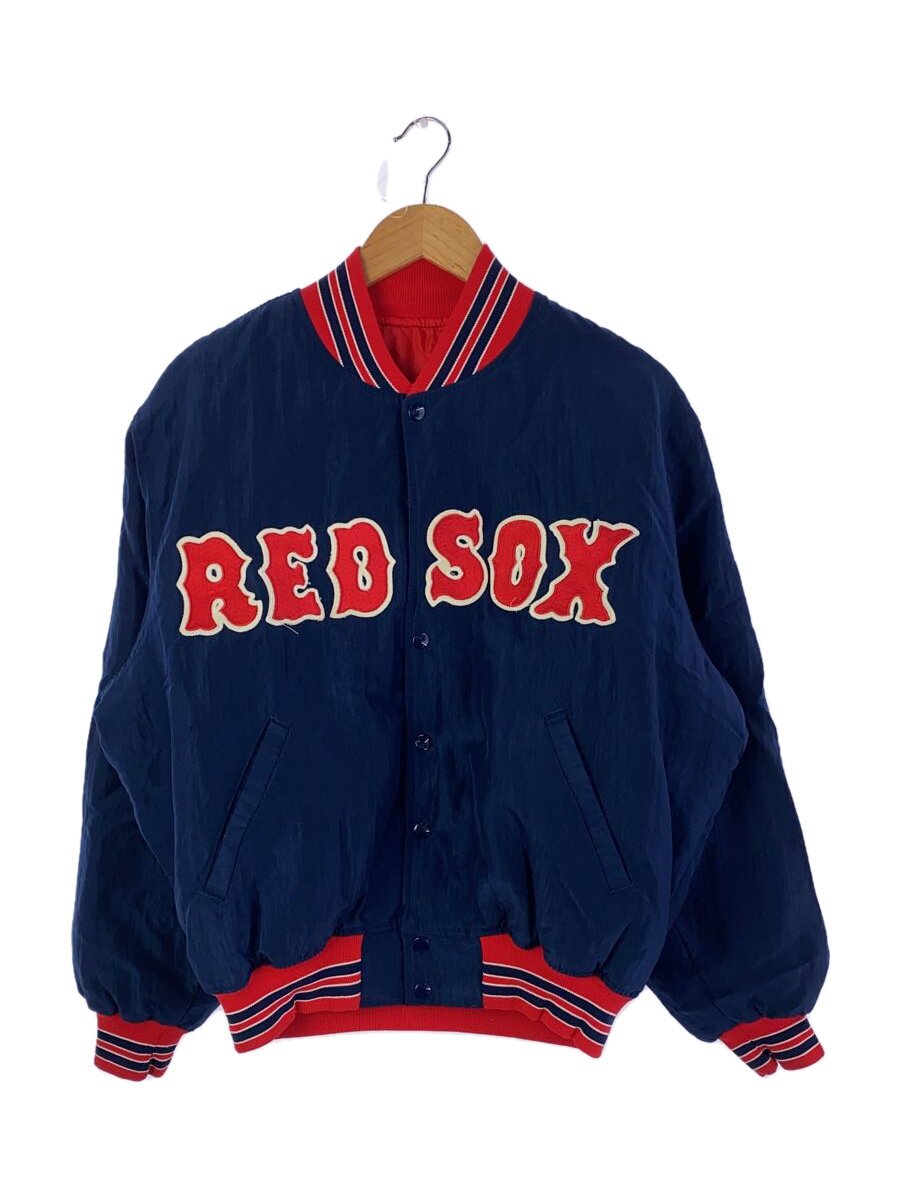 STARTER / スタジャン/M/ナイロン/NVY/プリント