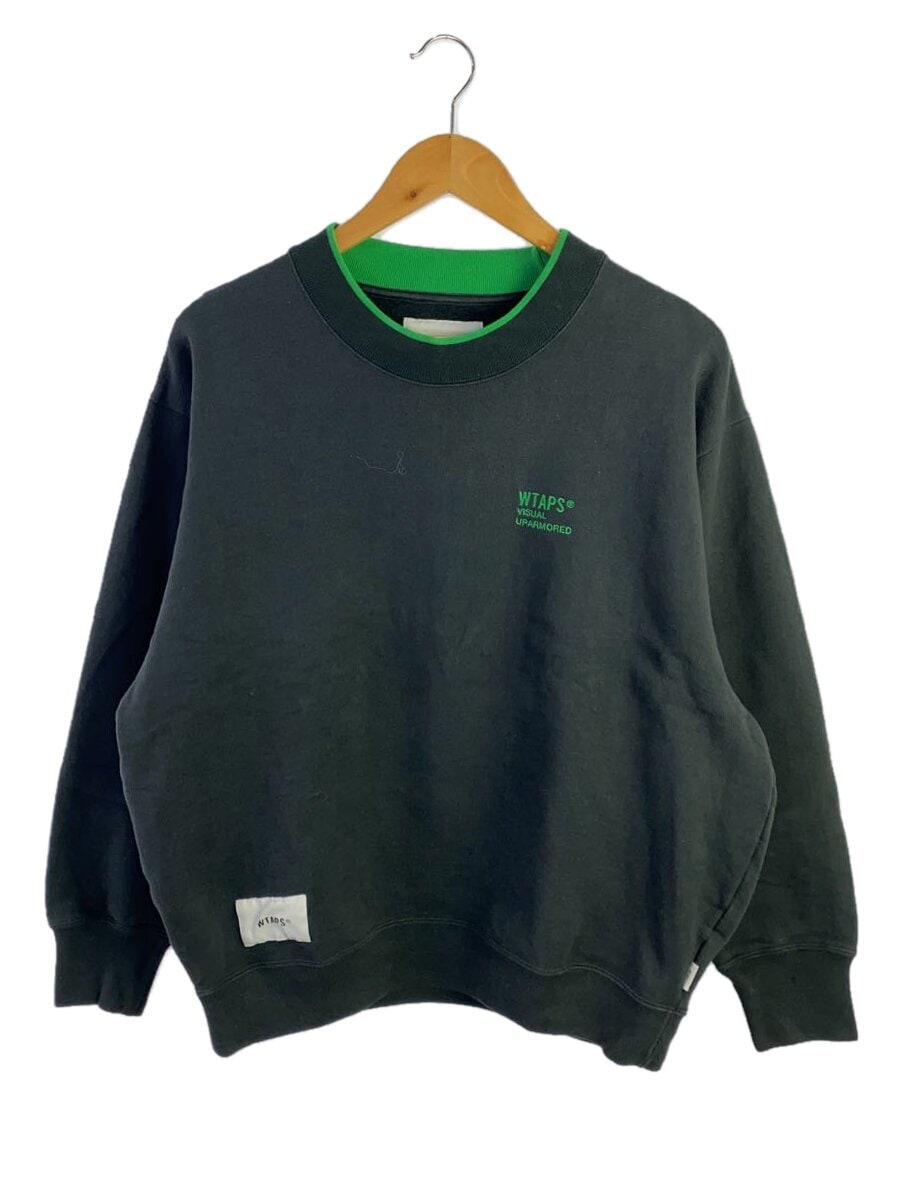 WTAPS / スウェット/2/コットン/BLK/無地/232ATDT-CSM28