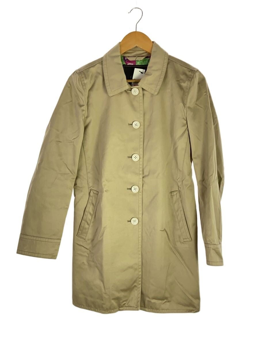 COACH / ステンカラーコート/S/コットン/BEG/無地