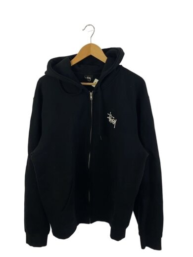 商品画像：ジップパーカー/XL/コットン/BLK 1