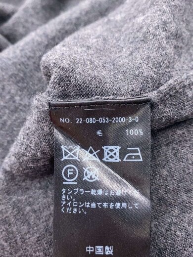 商品画像：ニット・セーター(薄手)/2/ウール/GRY/無地/22-080-053-2000-3-0 4
