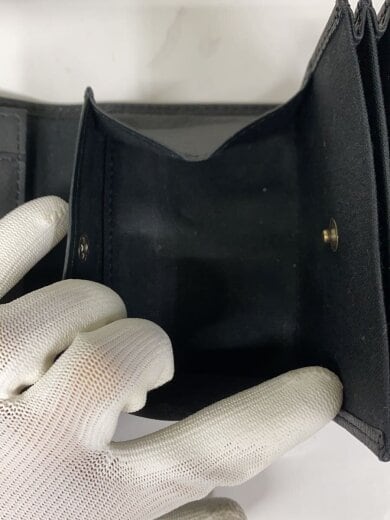 画像：m+2つ折り財布/レザー/BLK/無地/メンズ6