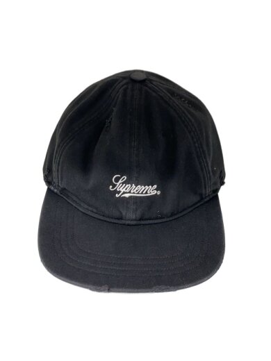 商品画像：25FW/Distressed Script 6-Panel/キャップ/--/コットン/BLK/メンズ 1