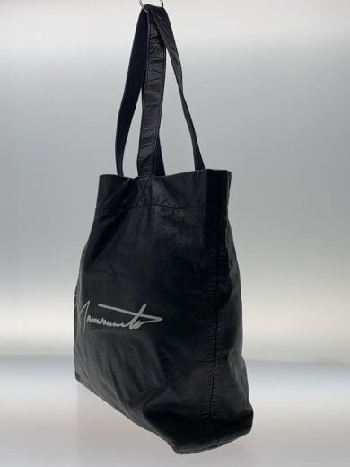 商品画像：トートバッグ/牛革/BLK/プリント 2