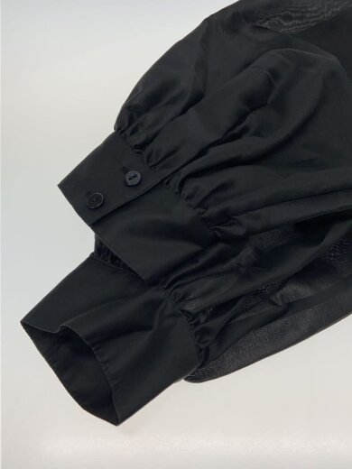 画像：UNITED ARROWS長袖ワンピース/36/ポリエステル/BLK/総柄/1526-1-9900086