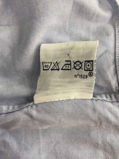 商品画像：長袖シャツ/17.5/コットン/BLU/無地 5