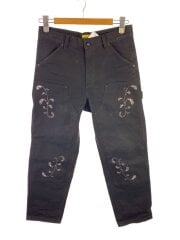 ダブルニー/スタッズ/ペインターパンツ/28/コットン/BLK