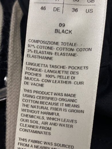 商品画像：ボトム/46/コットン/BLK/RU01E5377-TE 6