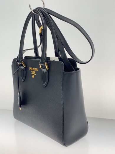 商品画像：ショルダーバッグ/レザー/BLK/無地/1BA113 2