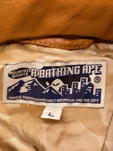 商品画像：ダウンジャケット/L/牛革/CML/無地/1860-141-006 3