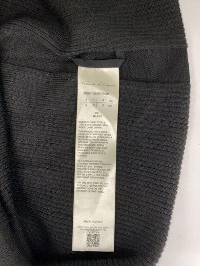 商品画像：ニット・セーター(薄手)/S/ウール/BLK/RU01F2639-RIBM 3