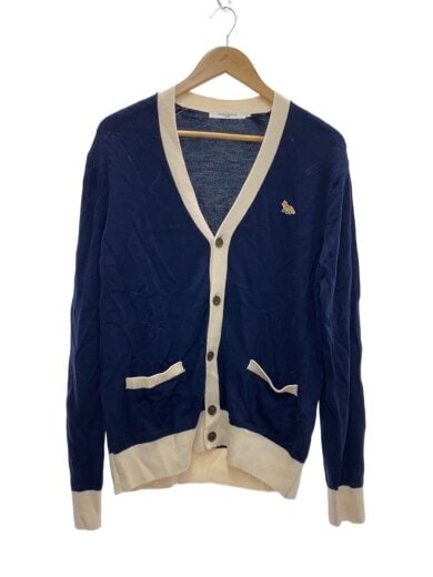 商品画像：カーディガン(厚手)/L/ウール/NVY/無地/HU00542KT1036 1