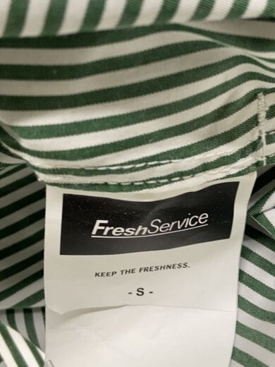 商品画像：長袖シャツ/S/コットン/GRN/ストライプ/FSC253-50105B 3