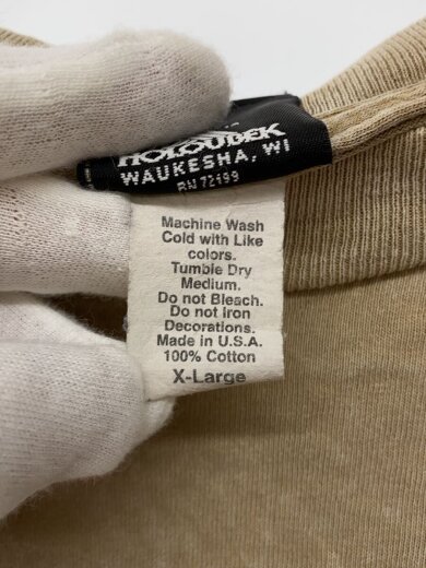 商品画像：USA製/シングルステッチ/Tシャツ/XL/コットン/BEG 4