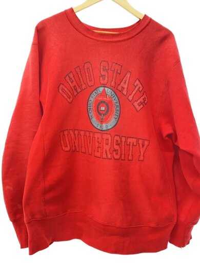 商品画像：80s/トリコタグ中期/スウェット/XL/コットン/RED/プリント 1