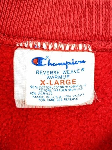 商品画像：80s/トリコタグ中期/スウェット/XL/コットン/RED/プリント 4