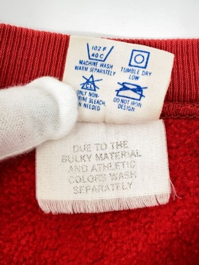 商品画像：80s/トリコタグ中期/スウェット/XL/コットン/RED/プリント 5