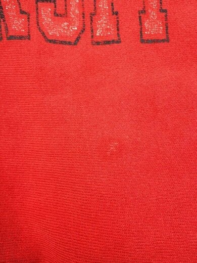 商品画像：80s/トリコタグ中期/スウェット/XL/コットン/RED/プリント 7