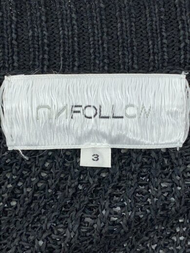 商品画像：ニット・セーター(薄手)/3/コットン/BLK/25-080-684-0004-1-0 3