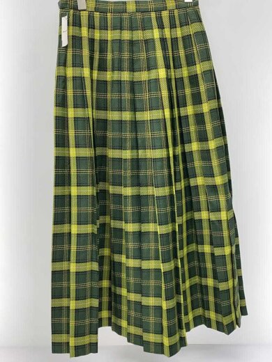 商品画像：ロングスカート/1/ポリエステル/GRN/チェック/13-27-0677-803 2