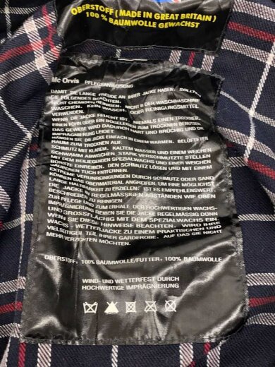 商品画像：Wachs-Wetterjacke/ジャケット/M/コットン/NVY 4