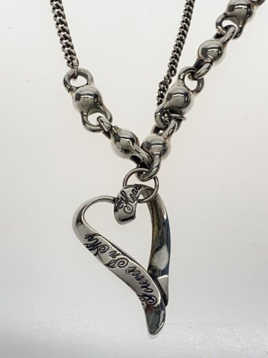 商品画像：ハートチャームネックレス/ネックレス/SLV/トップ有/メンズ 4