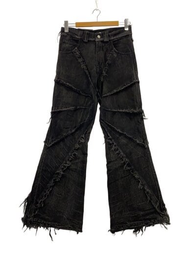 商品画像：CYVIST/FLARE WEBBED DENIM BLACK/ボトム/28/コットン/BLK/無地// 1