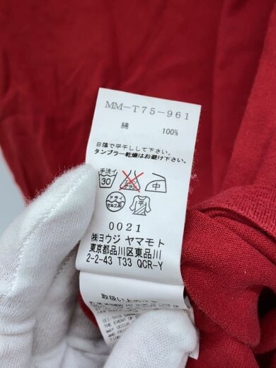 商品画像：Tシャツ/2/コットン/RED/MM-T75-961 5