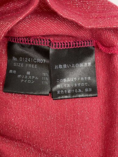 商品画像：カットソー/FREE/コットン/PNK 5