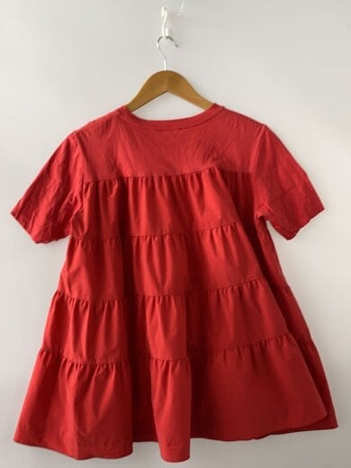 商品画像：半袖ブラウス/S/コットン/RED/無地/11-03-21-03704// 2